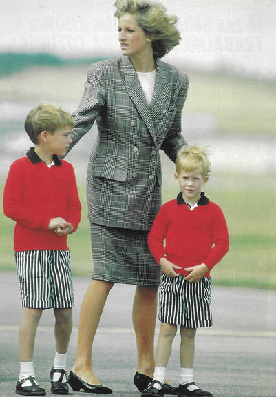 William, Princesa Diana e Harry / foto: Arquivo Caras
