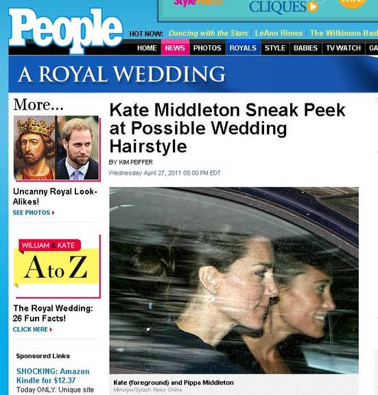 Kate usará coque no casamento?