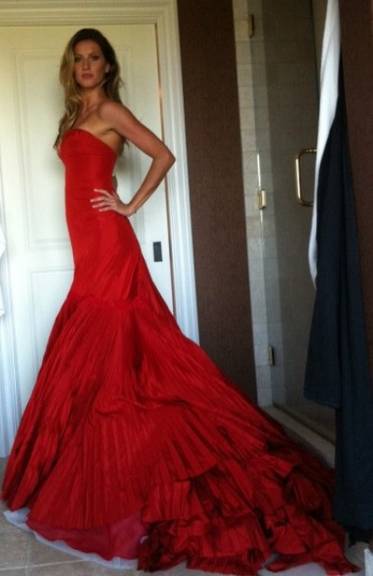 Veja vestido que Gisele usará em baile