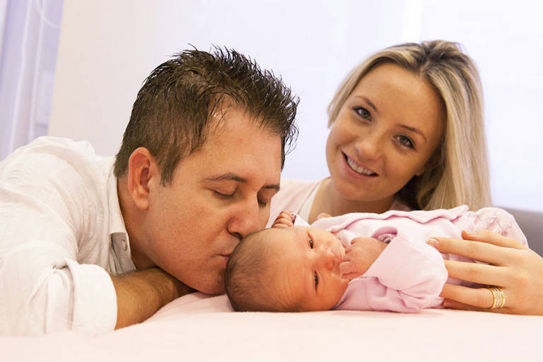 EXCLUSIVO: Ensaio de Marrone com filha