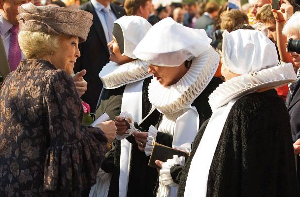 A rainha Beatrix em dia de festa