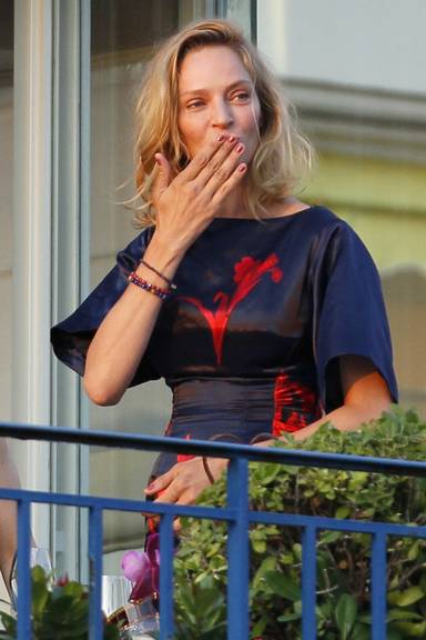 Uma Thurman arrasa de Vuitton