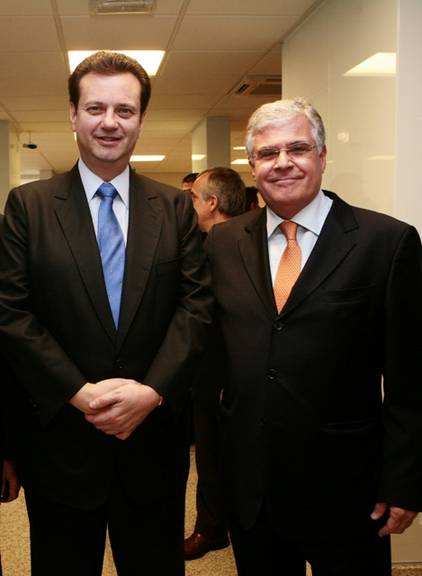 Gilberto Kassab, prefeito de São Paulo, e Dr. José Antônio de Lima, Superintendente Corporativo do Hospital Samaritano de São Paulo