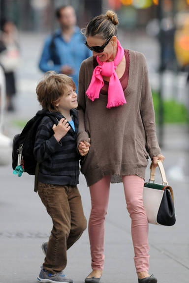Sarah Jessica Parker: diversão com filho