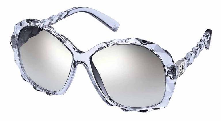 Exóticos: Armação com prismas que recriam as facetas de um cristal SWAROVSKI 11 3816-7111 [swarovski.com]