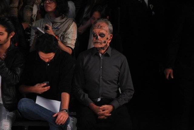 Kubrusly imita ‘Zombie Boy’ no Fashion Rio