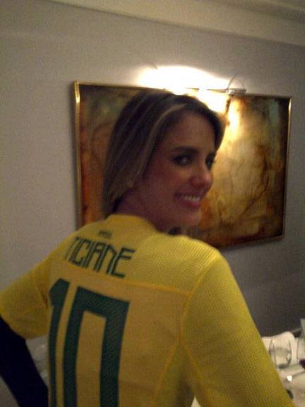 Ticiane e Justus jantam com Pelé