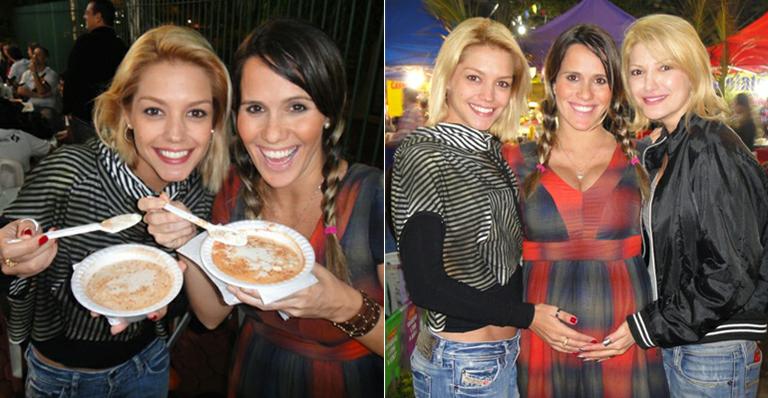 Fê Pontes e Taís Fersoza: festa junina no Rio