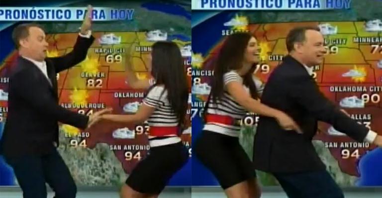 Tom Hanks vira garoto do tempo e dança na TV