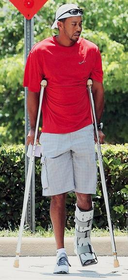 Tiger Woods machucado