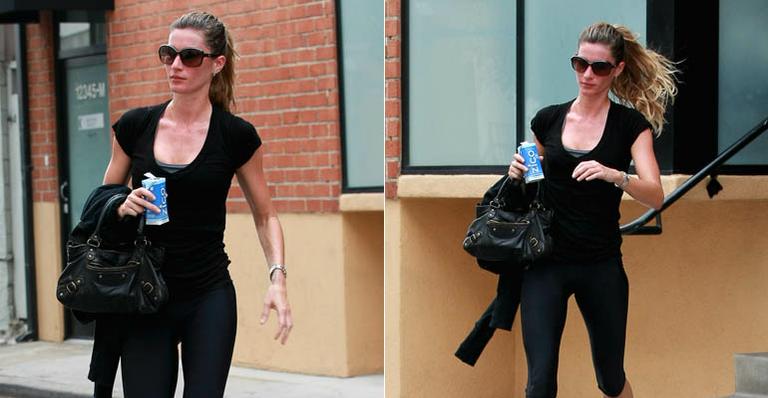 Gisele Bündchen: boa forma em trajes fitness