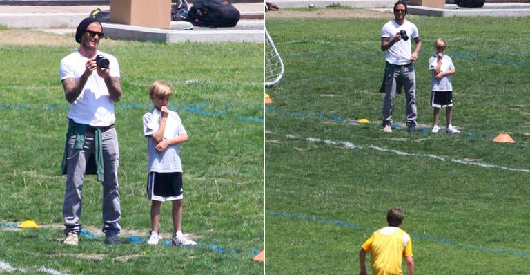 David Beckham: dia de pai e filhos nos EUA