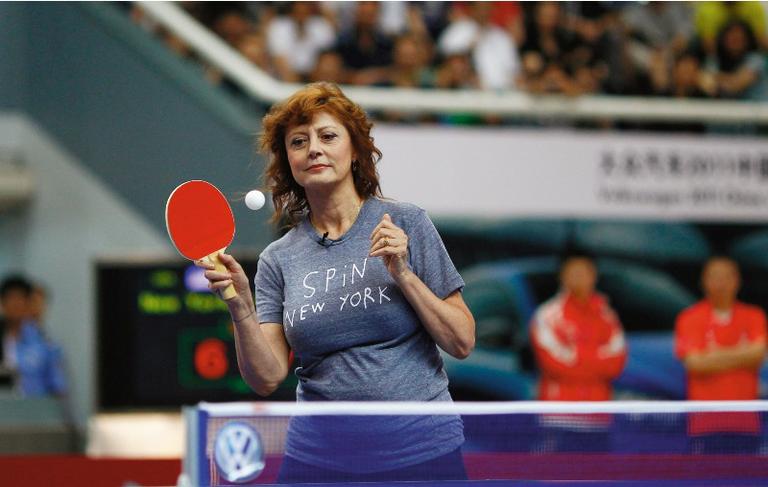 Lado atleta de Sarandon