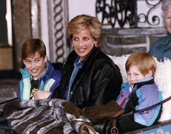 Diana com William e Harry / foto: Reprodução
