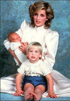 Diana com William e Harry / foto: Reprodução