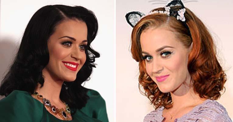 Katy Perry pinta o cabelo de ruivo