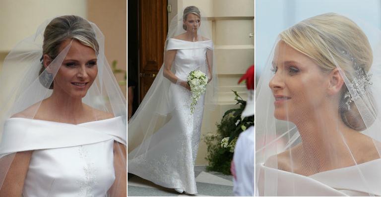O look da noiva Charlene Wittstock