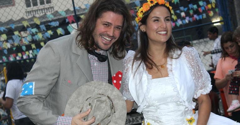 Dado e Úrsula se ‘casam’ em festa julina