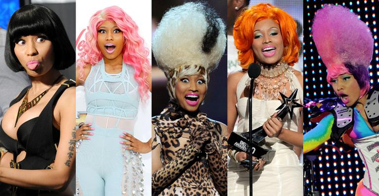 As perucas exóticas da cantora Nicki Minaj