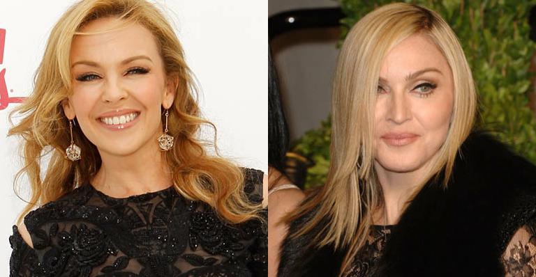 Kylie Minogue e Madonna trocam mensagens