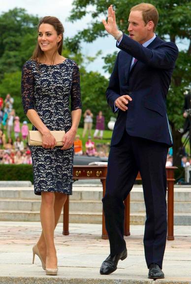Os elegantes Kate Middleton e William