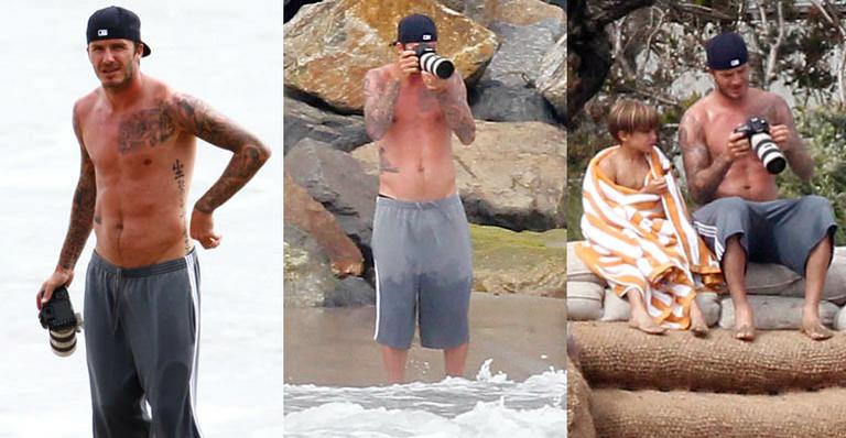 David Beckham vira ‘paparazzo’ dos filhos