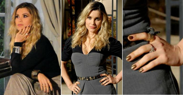 Flávia Alessandra e o esmalte de Naomi