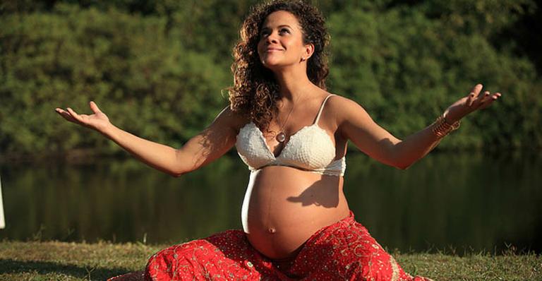 Aline Borges: reta final com o barrigão