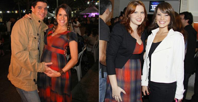 Fernanda e Carolinie usam vestidos iguais