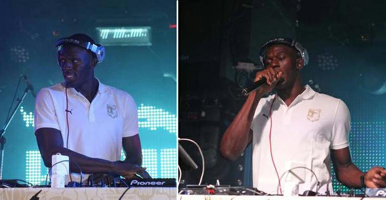 Usain Bolt ataca de DJ em Paris