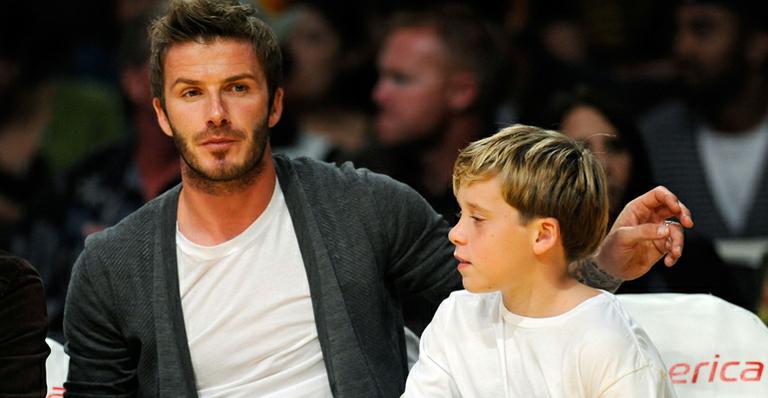David Beckham é fotografado pelo filho