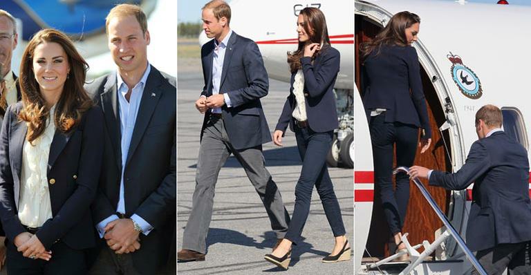 William e Kate: calça jeans no Canadá