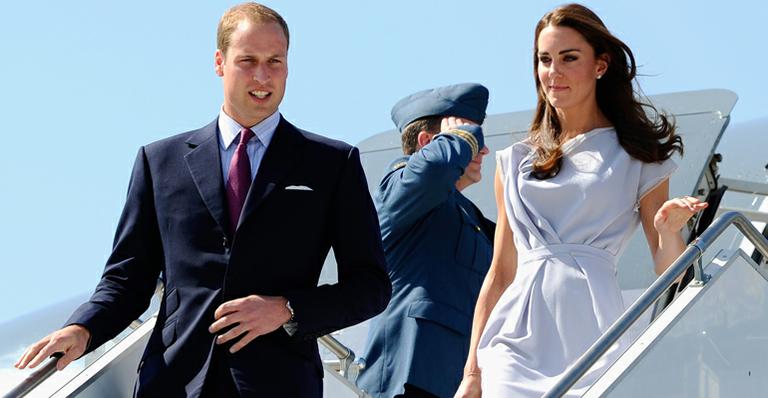 Príncipe William e Kate chegam aos EUA