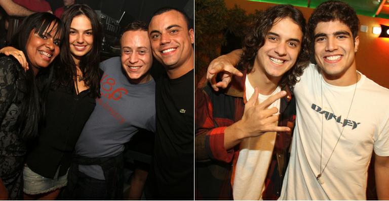 Ísis e Caio curtem a noite carioca