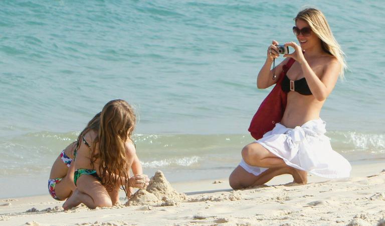 Susana com Giulia e Cauet