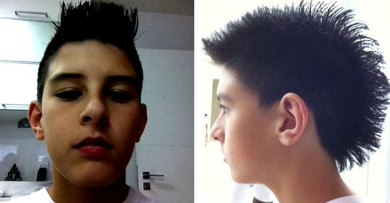 Filho de Bonner com look à la Neymar