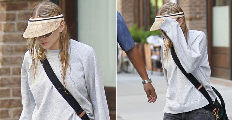 Ashley Olsen evita fotos em Nova York