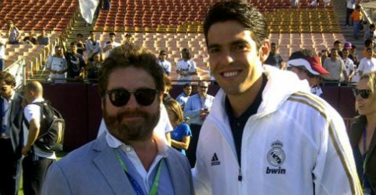 Kaká recebe ator de ‘Se Beber, Não Case’