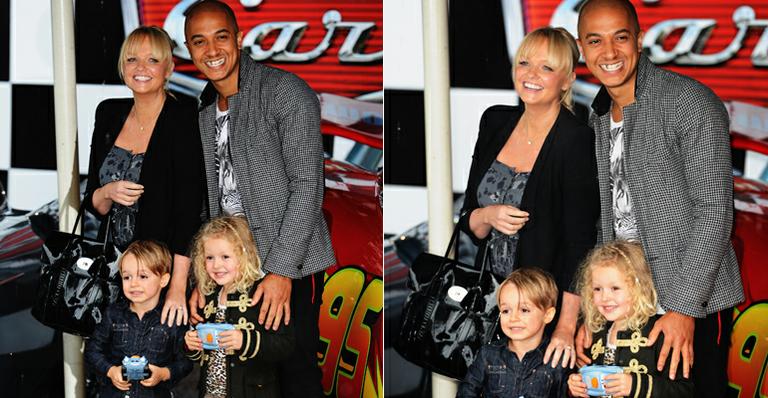 Ex-Spice leva filho à estreia de filme
