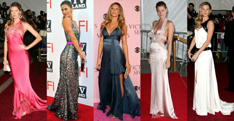 Os vestidos deslumbrantes de Gisele