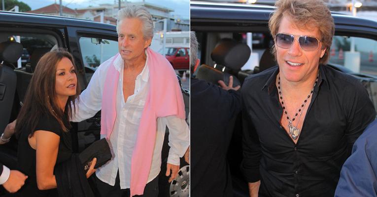 Michael Douglas e Bon Jovi na França