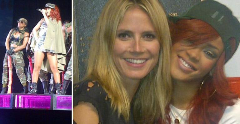 Heidi Klum posta foto ao lado de Rihanna