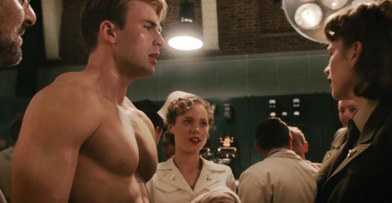 Chris Evans sofreu para Capitão América