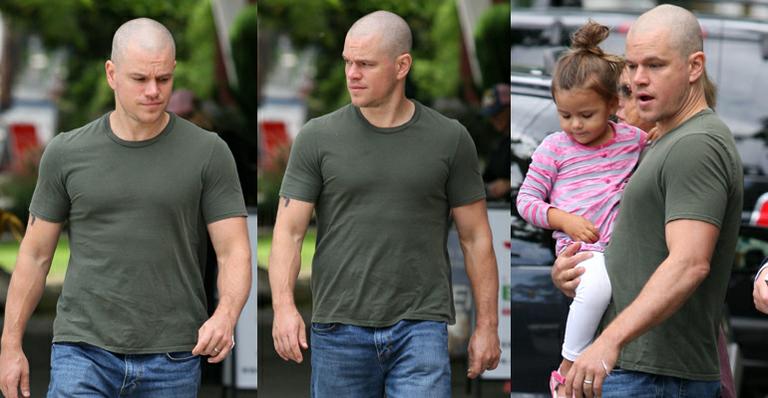 Matt Damon fica careca para filme
