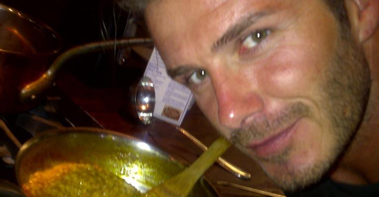 David Beckham ensina a preparar risoto