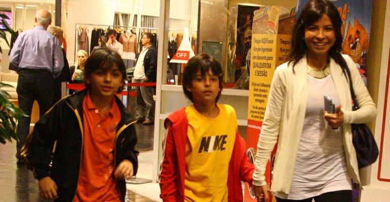 Aninha Lima: cinema com os filhos