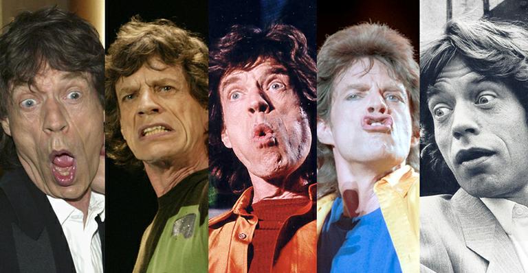 Mick Jagger faz 68: as caretas do astro