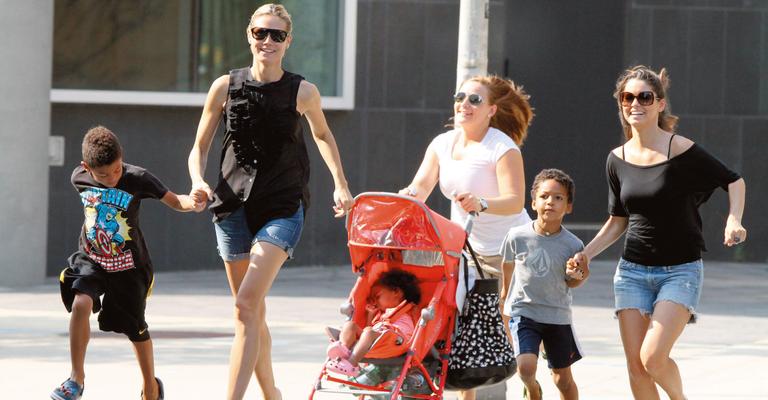 Heidi Klum em dia familiar