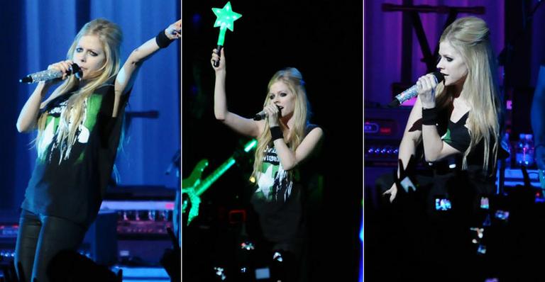 Avril Lavigne se apresenta em SP