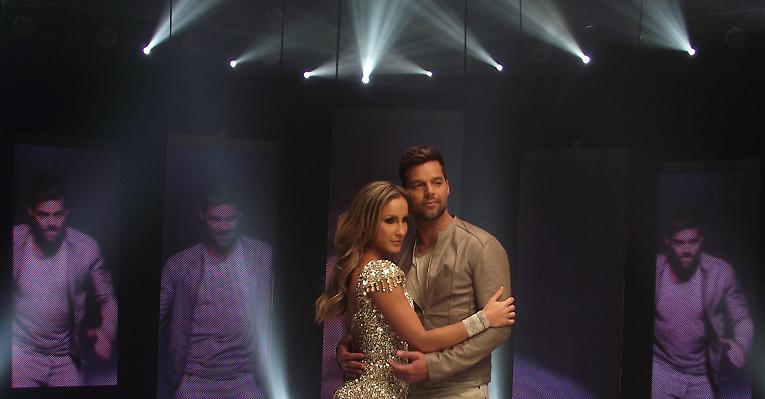 Claudinha divulga foto com Rick Martin